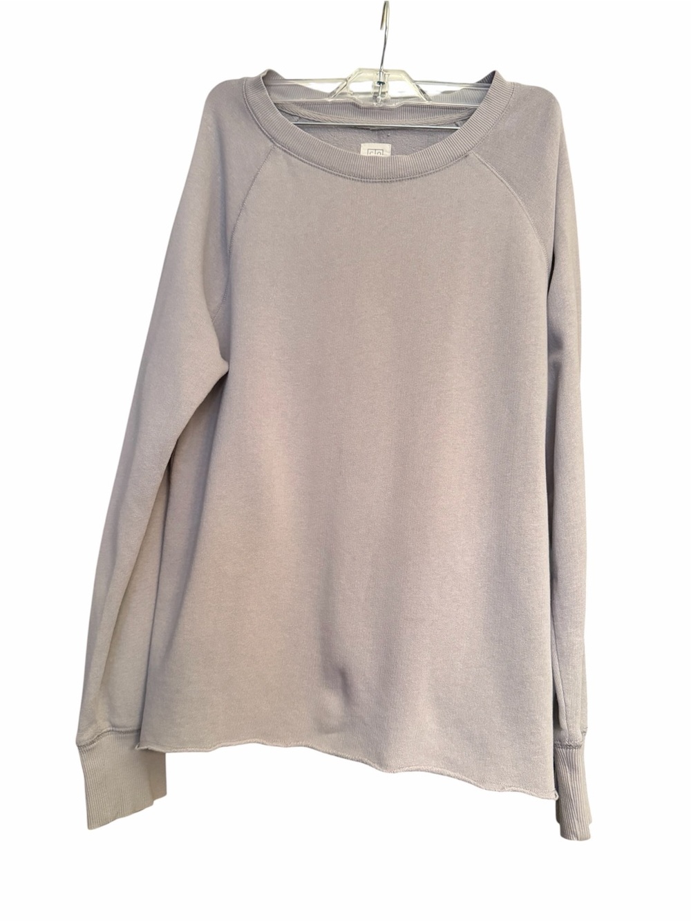 Core Life Light Gray Raglan Sleeve Sweatshirt NWOT